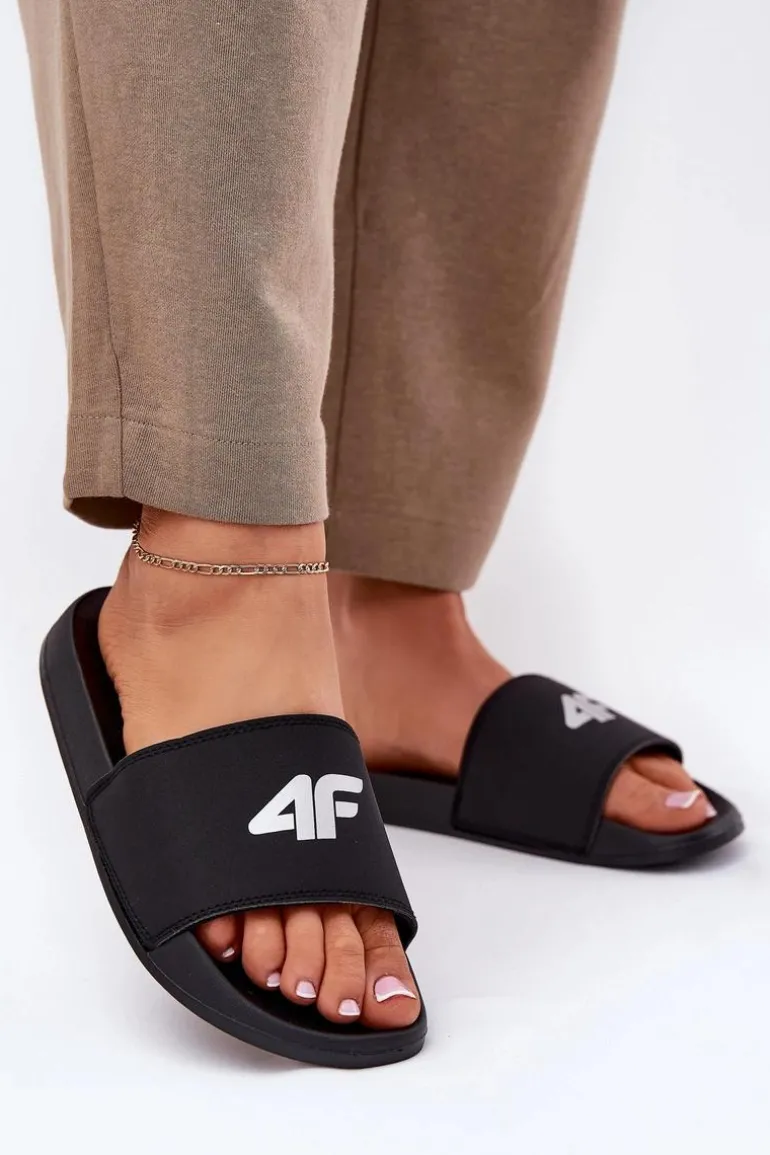 Klapki Damskie 4F 4FRMM00FSLIF010-20S Czarne