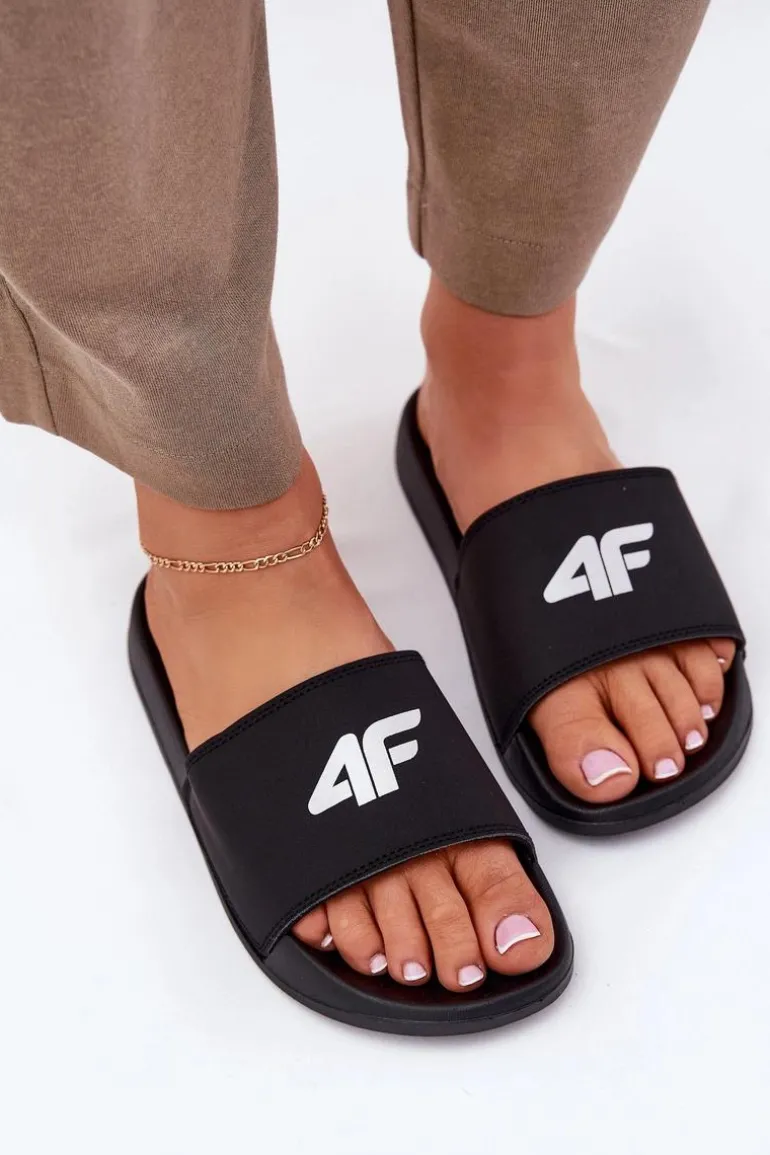Klapki Damskie 4F 4FRMM00FSLIF010-20S Czarne