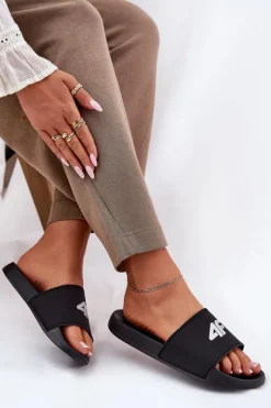 Klapki Damskie 4F 4FRMM00FSLIF010-20S Czarne