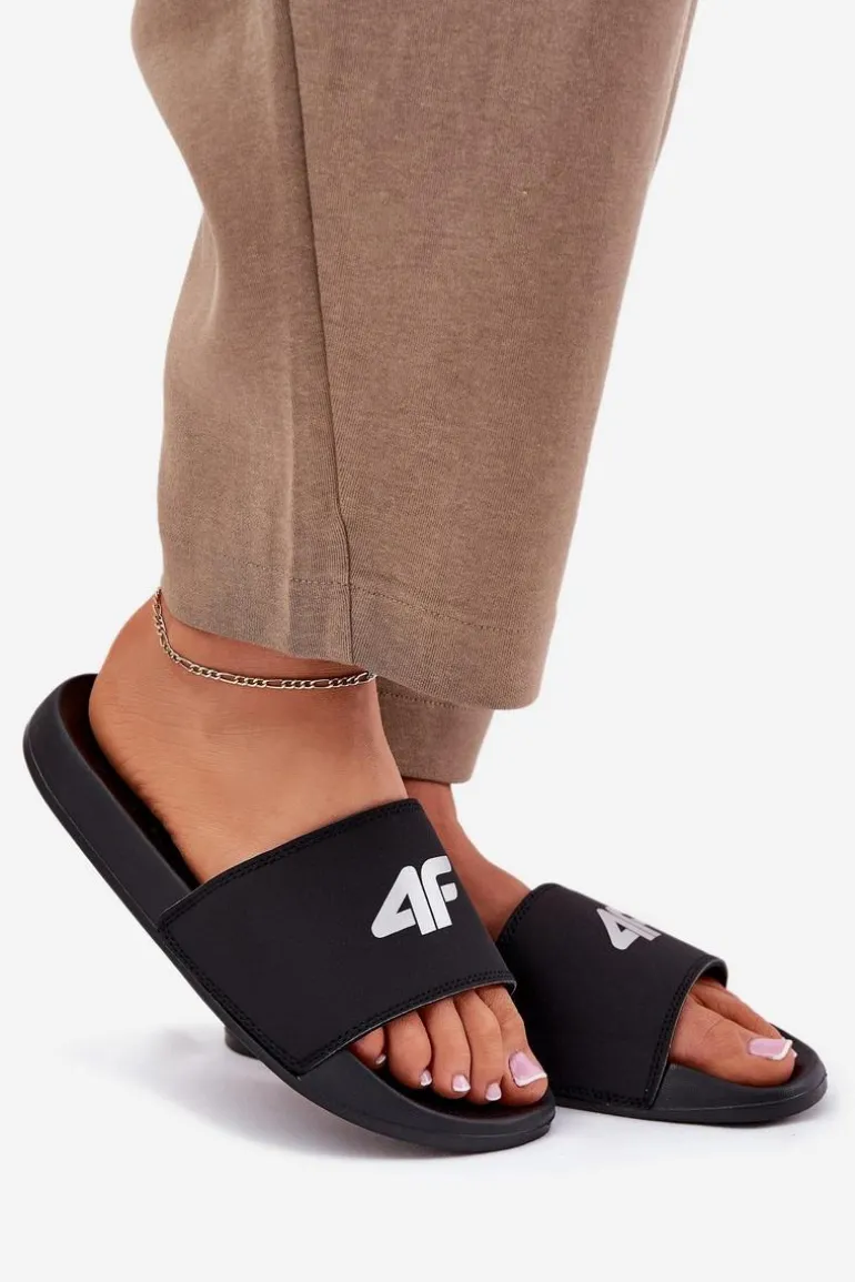 Klapki Damskie 4F 4FRMM00FSLIF010-20S Czarne