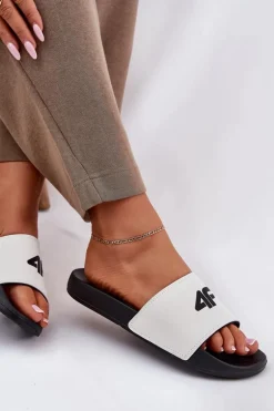 Klapki Damskie 4F 4FRMM00FSLIF010-10S Białe