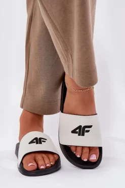 Klapki Damskie 4F 4FRMM00FSLIF010-10S Białe
