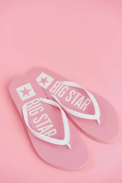Klapki Damskie Japonki Big Star Różowe FF274A319