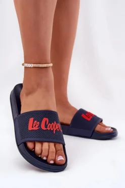 Klapki Damskie Lee Cooper LCW-25-07-3524L Granatowe