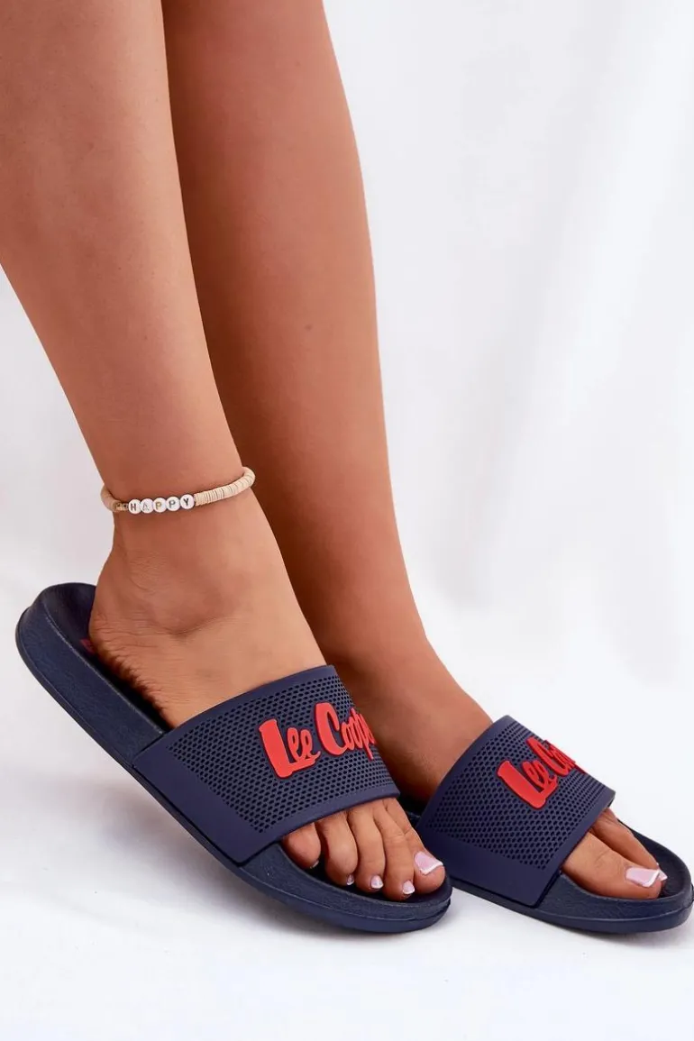 Klapki Damskie Lee Cooper LCW-25-07-3524L Granatowe