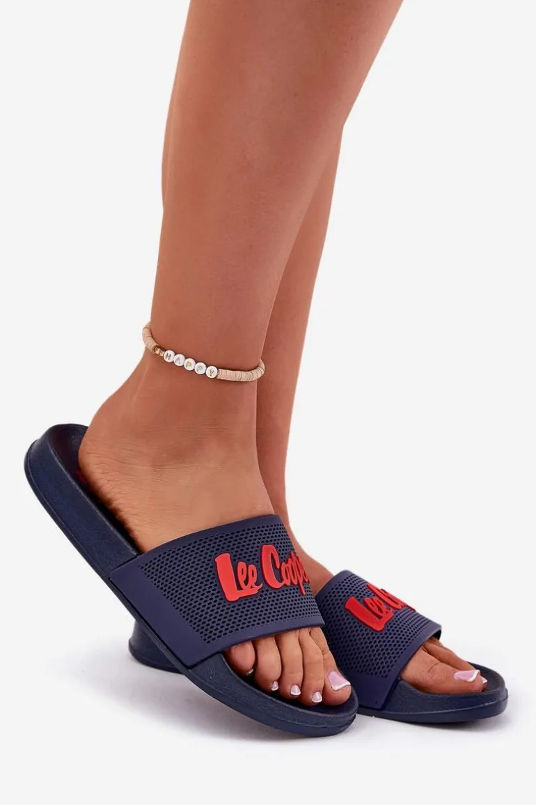 Klapki Damskie Lee Cooper LCW-25-07-3524L Granatowe