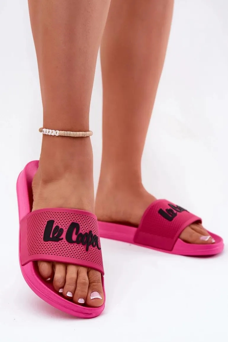 Klapki Damskie Lee Cooper LCW-25-07-3521L Fuksja
