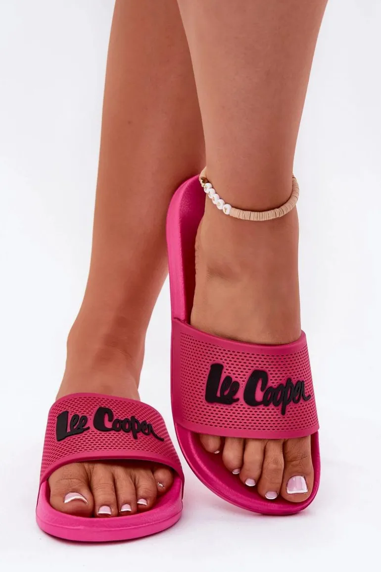 Klapki Damskie Lee Cooper LCW-25-07-3521L Fuksja