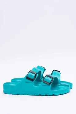 Klapki Damskie Lekkie Ogrodowe Turkusowe