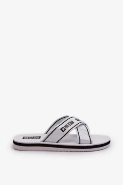 Klapki Damskie Na Piankowej Podeszwie Big Star NN274A509 Białe