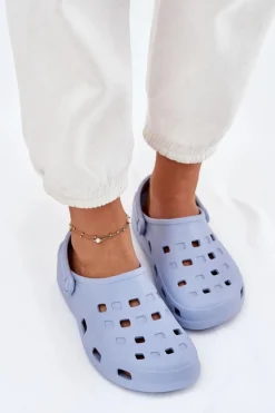 Klapki Damskie Piankowe LEMIGO 806 Niebieskie