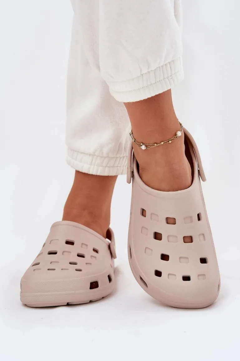 Klapki Damskie Piankowe LEMIGO 806 Beżowe