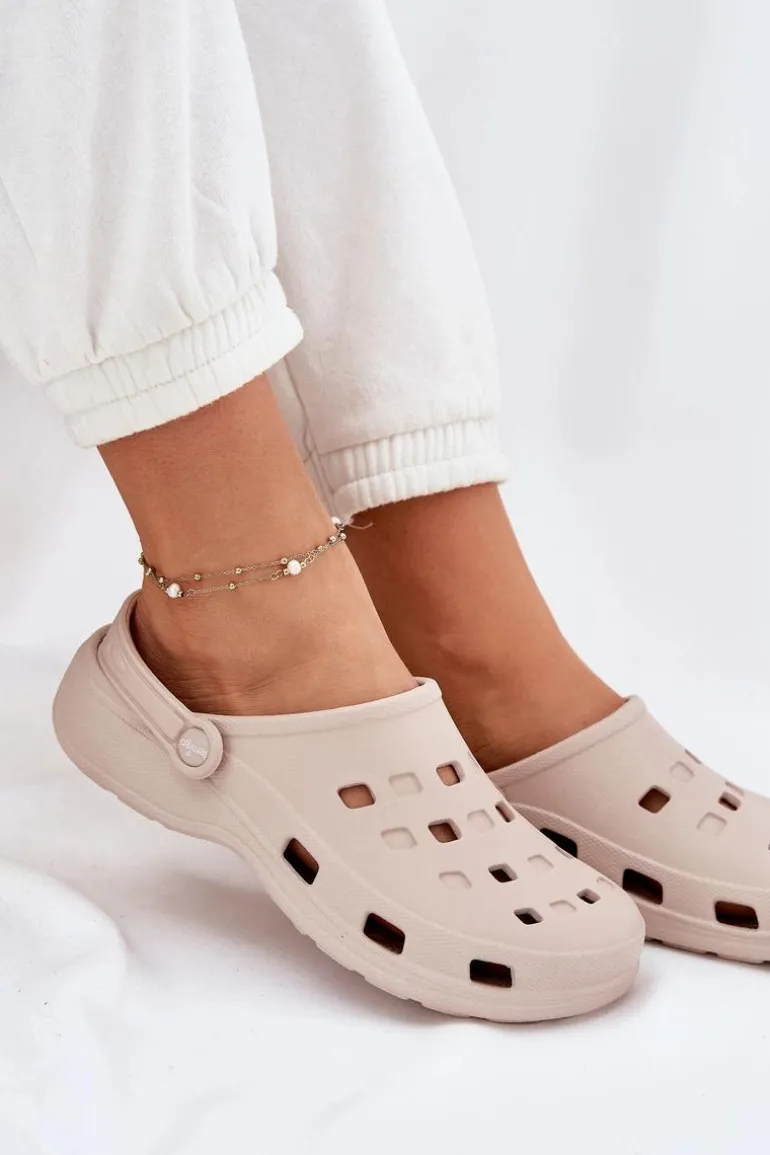 Klapki Damskie Piankowe LEMIGO 806 Beżowe