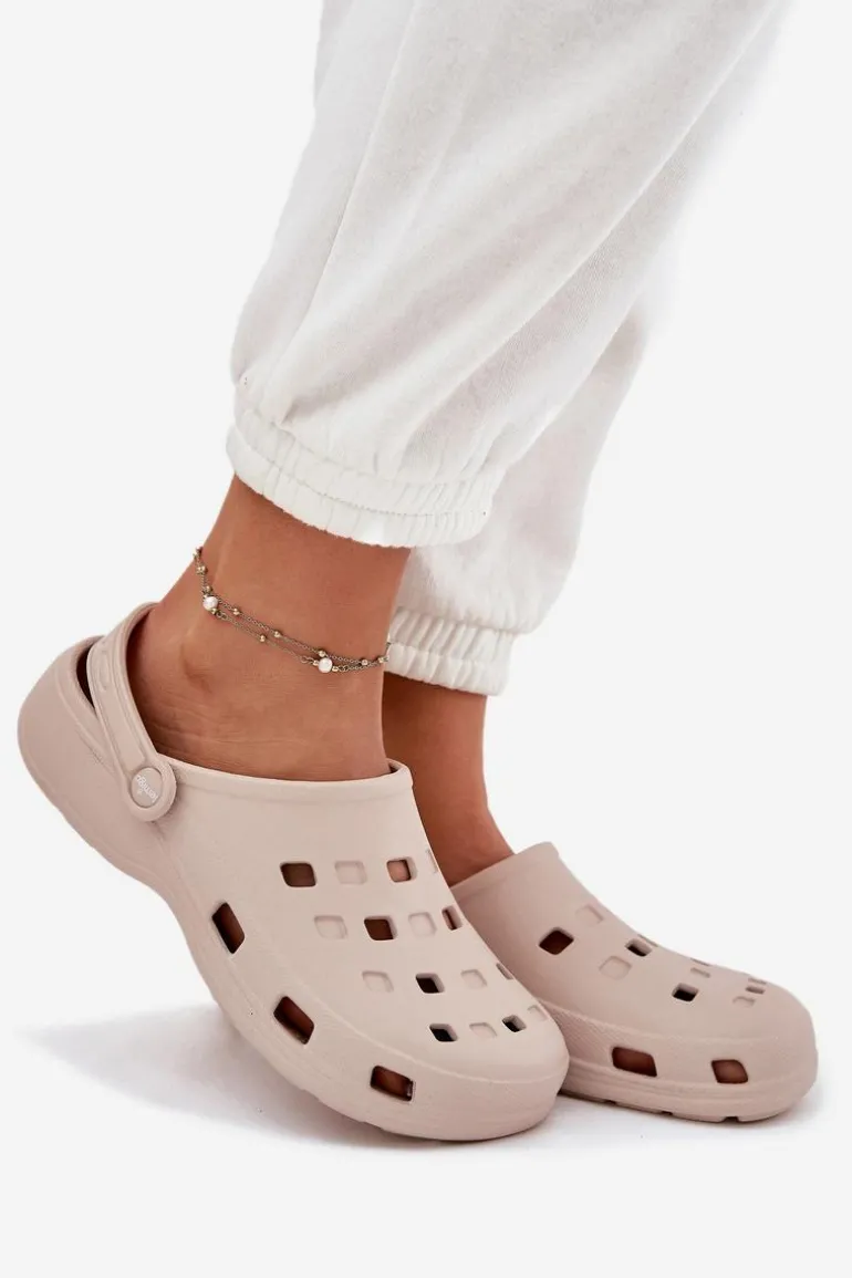 Klapki Damskie Piankowe LEMIGO 806 Beżowe