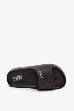 Klapki Damskie Piankowe Na Masywnej Platformie Big Star SS274721 Czarne
