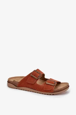 Klapki Damskie Profilaktyczne Inblu AA000068 Pomarańczowe