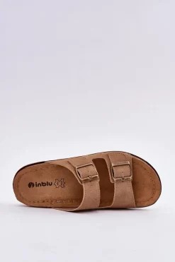 Klapki Damskie Profilaktyczne Inblu AA000068 Brązowe