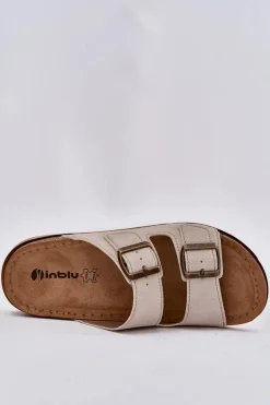 Klapki Damskie Profilaktyczne Inblu AA000068 Beżowe