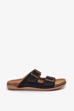 Klapki Damskie Profilaktyczne Inblu AA000068 Czarne