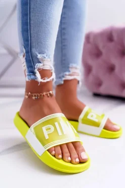 Klapki Damskie Żółte Vrita