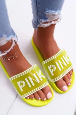 Klapki Damskie Żółte Vrita