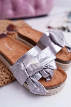 Klapki Damskie Vices Srebrne 6275