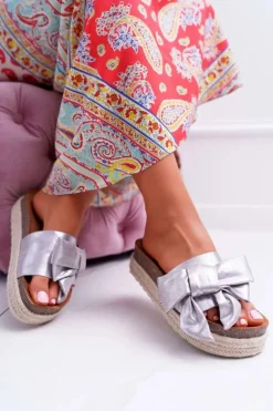 Klapki Damskie Vices Srebrne 6275