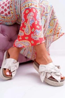 Klapki Damskie Vices Złote 6275