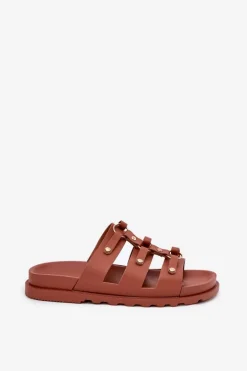 Klapki Damskie Z Paskami Camel Pasiriela