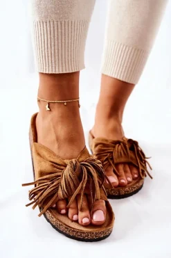 Klapki Na Korkowej Podeszwie Camel Taryne