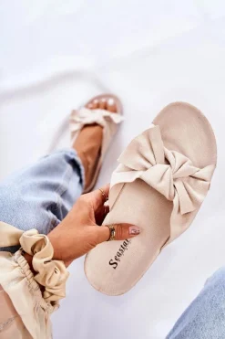 Klapki Na Korkowej Podeszwie Alabastrowe Wendy