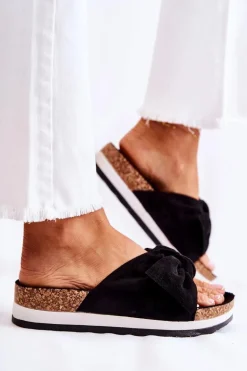 Klapki Na Platformie Czarne So Comfy