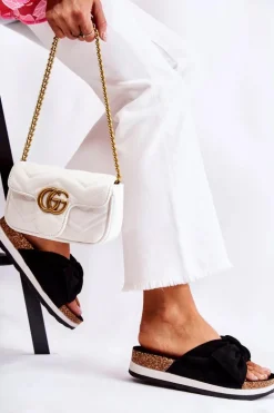 Klapki Na Platformie Czarne So Comfy