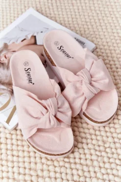 Klapki Na Platformie Jasnoróżowe So Comfy