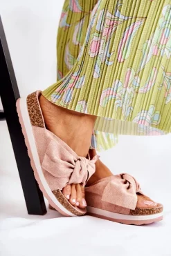 Klapki Na Platformie Różowe So Comfy