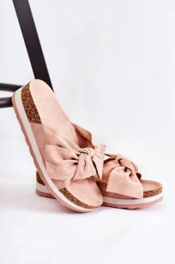 Klapki Na Platformie Różowe So Comfy