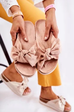 Klapki Na Platformie Różowe So Comfy