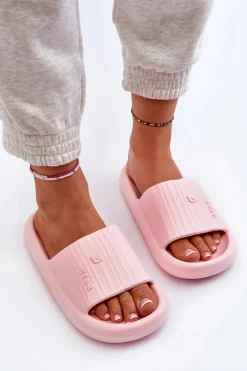 Klapki Piankowe Damskie Lekkie Różowe Fenicva