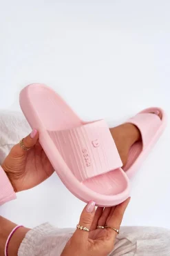 Klapki Piankowe Damskie Lekkie Różowe Fenicva