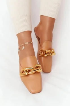 Klapki Z Cholewką I Łańcuchem Camel Call On Me