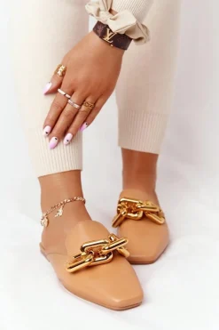 Klapki Z Cholewką I Łańcuchem Camel Call On Me