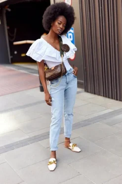 Klapki Z Cholewką I Łańcuchem Beżowe Call On Me