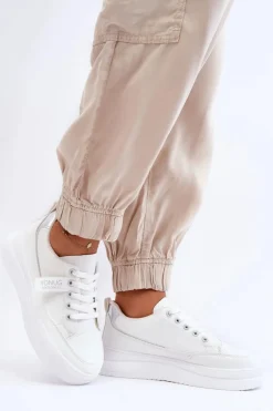 Klasyczne Damskie Buty Sportowe Białe Ronesha