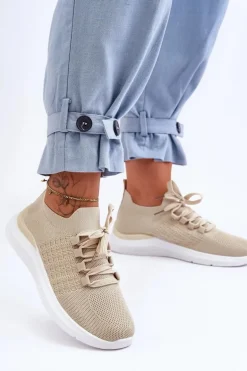 Klasyczne Damskie Buty Sportowe Beżowe Nikilla