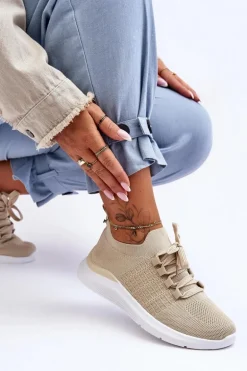 Klasyczne Damskie Buty Sportowe Beżowe Nikilla