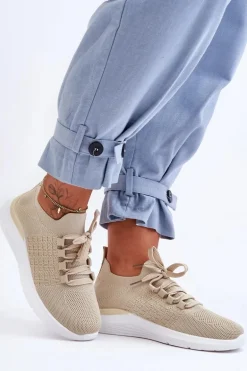 Klasyczne Damskie Buty Sportowe Beżowe Nikilla