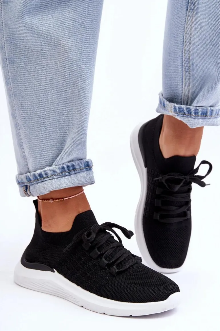 Klasyczne Damskie Buty Sportowe Czarne Nikilla