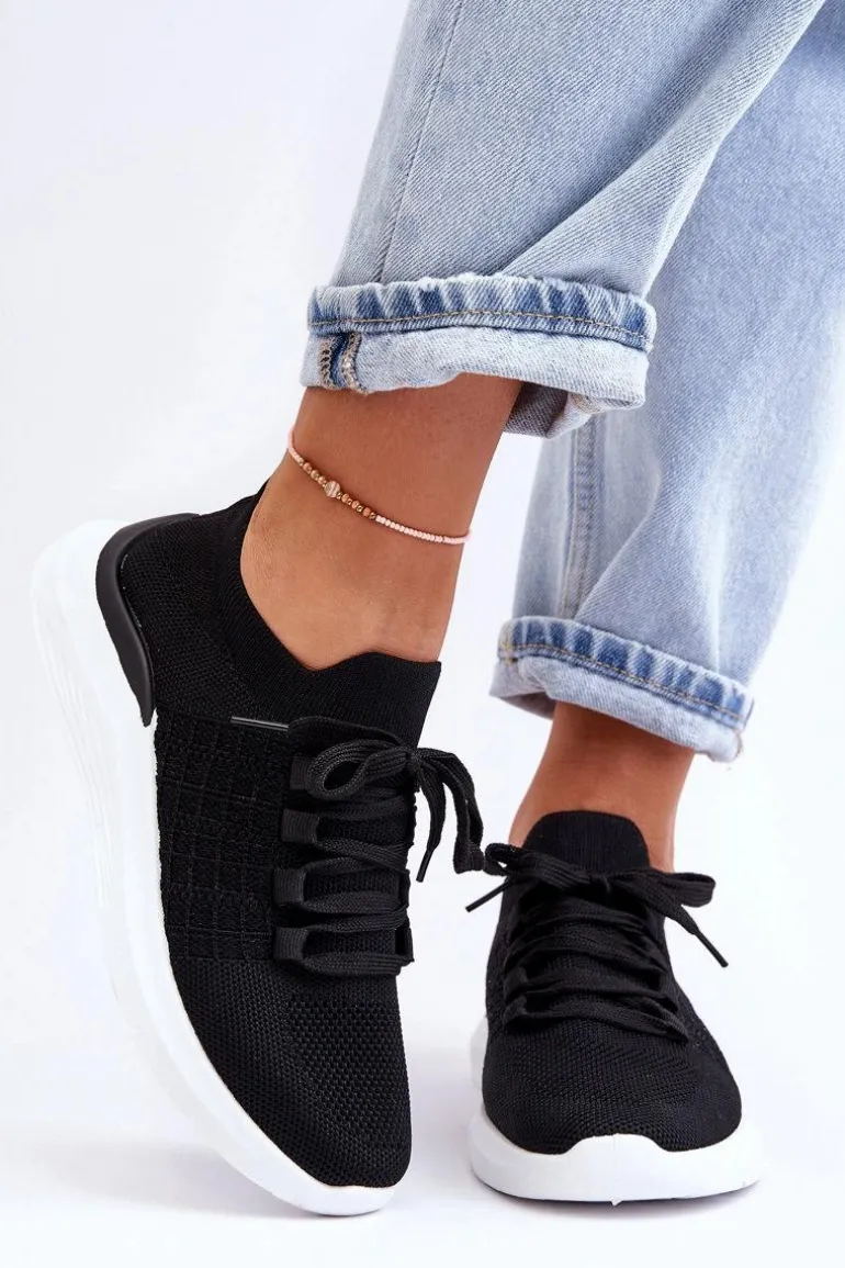 Klasyczne Damskie Buty Sportowe Czarne Nikilla