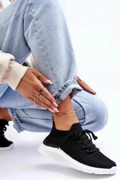 Klasyczne Damskie Buty Sportowe Czarne Nikilla