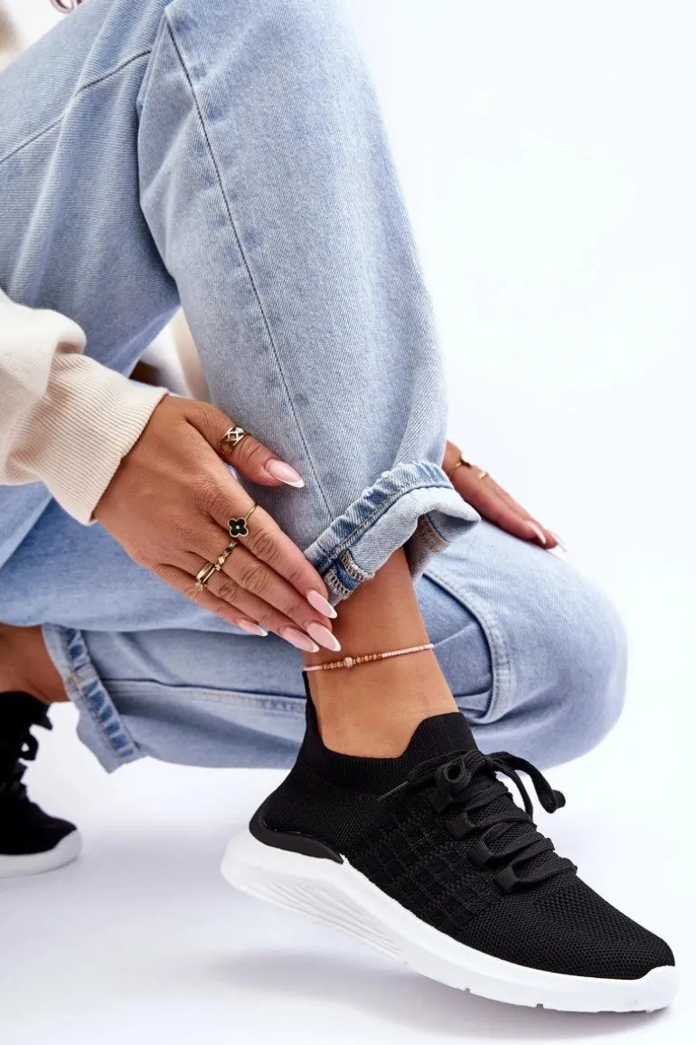 Klasyczne Damskie Buty Sportowe Czarne Nikilla